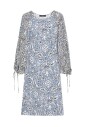 robe-courte-florale-bleue