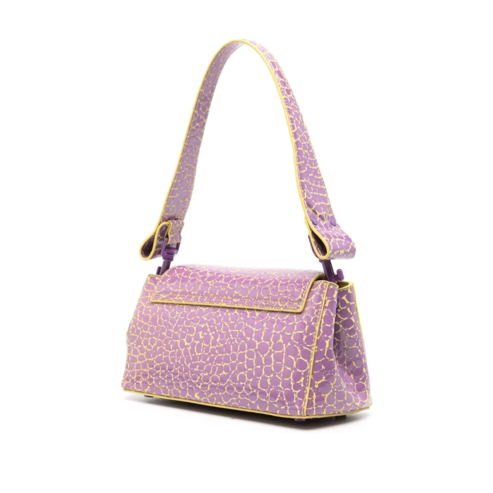 Vivienne Westwood Paars Geel Leren Orb Detail Tas Multicolor Dames