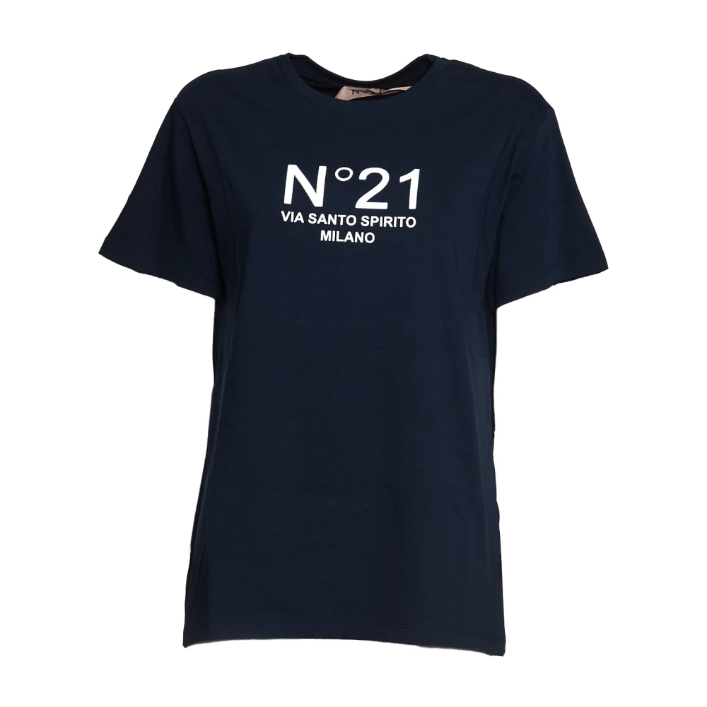 N21 Blauwe T-shirts Polos voor vrouwen Blue Dames