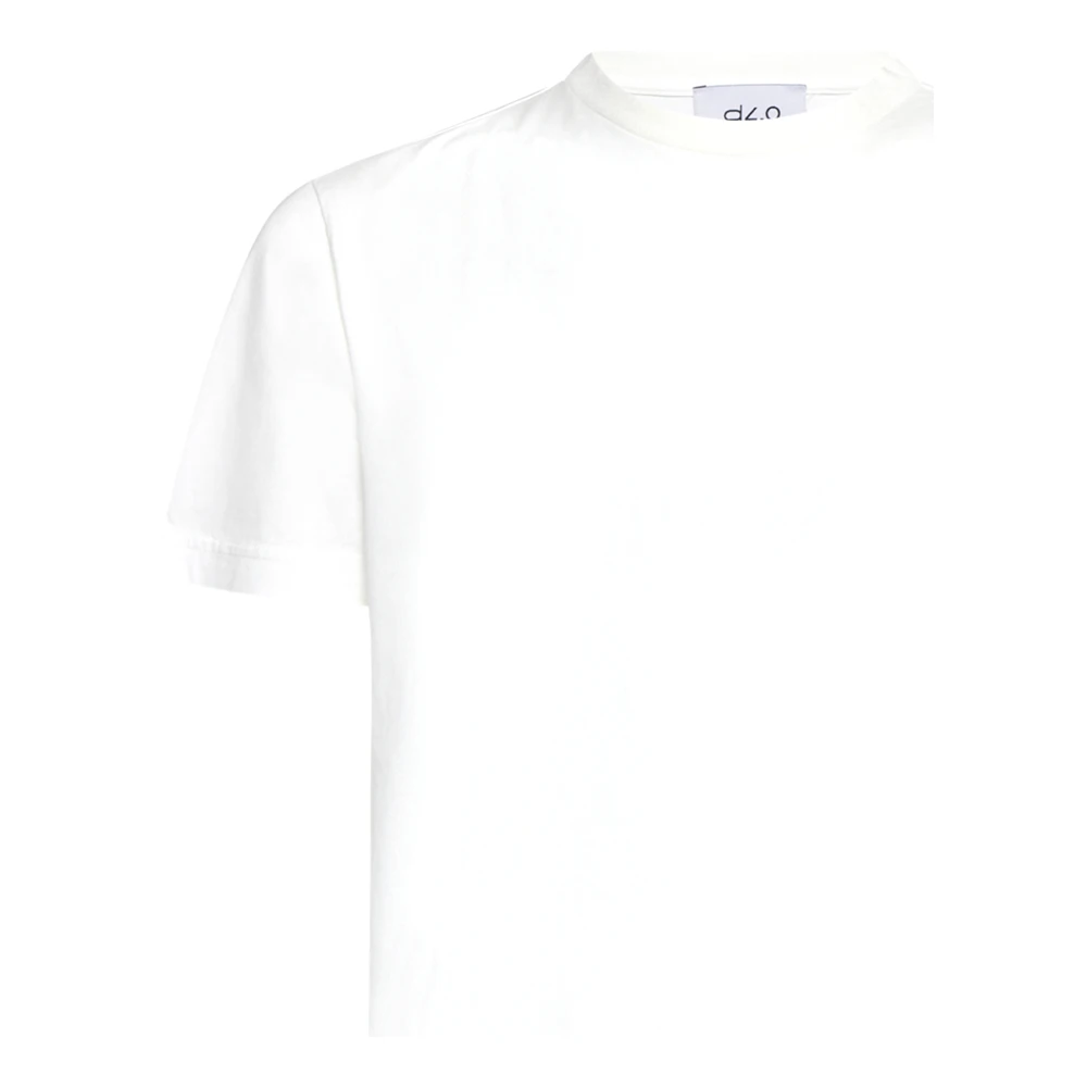 D4.0 Beige Katoenen T-shirts en Polos White Heren