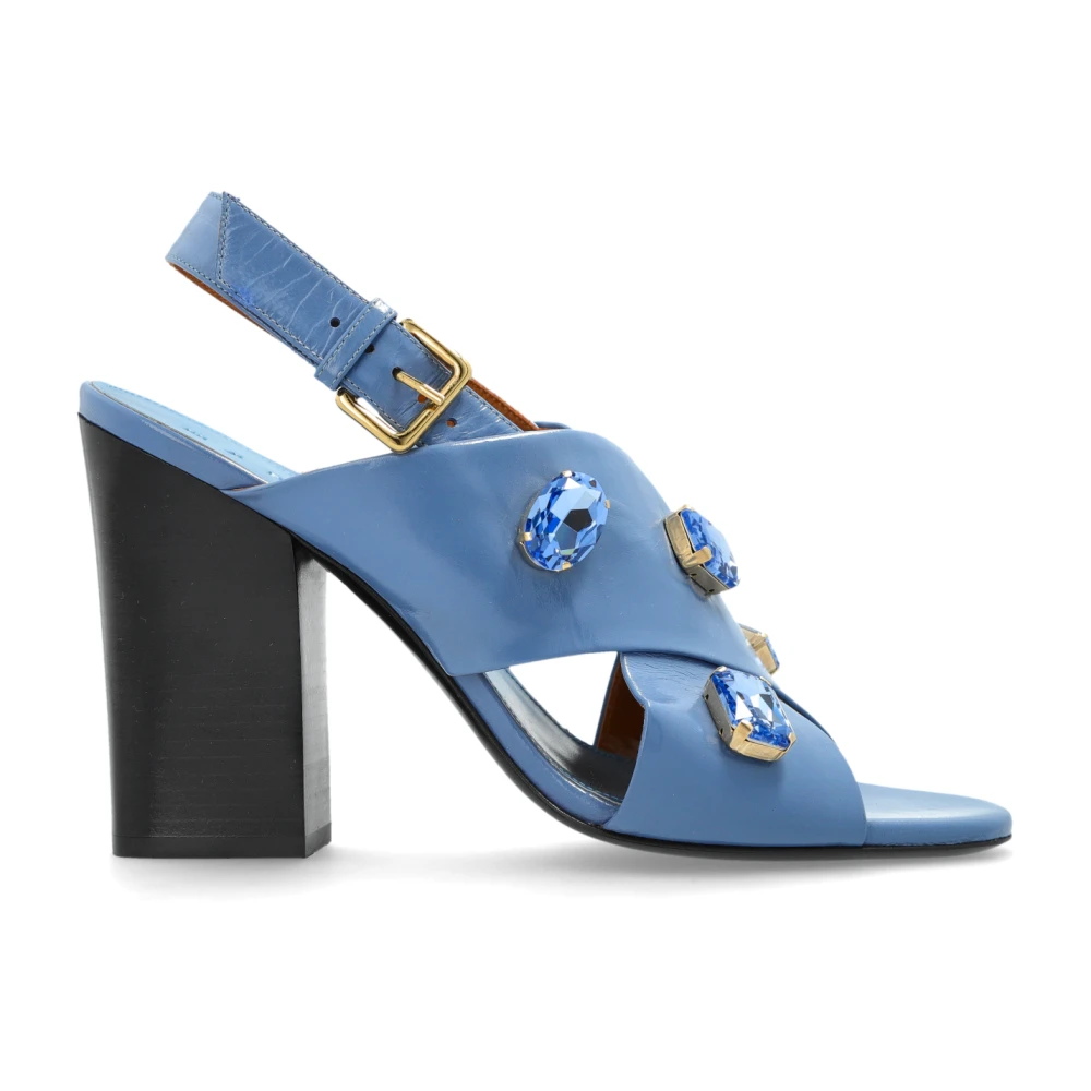 Marni Donna Blu Scarpe, 37 1/2 Eu, New,
