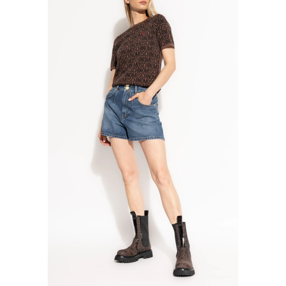 Moschino Denim shorts Blue Dames