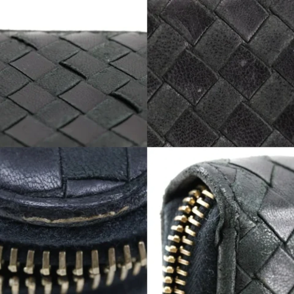 Bottega Veneta Vintage Pre-owned Leather wallets Black Dames