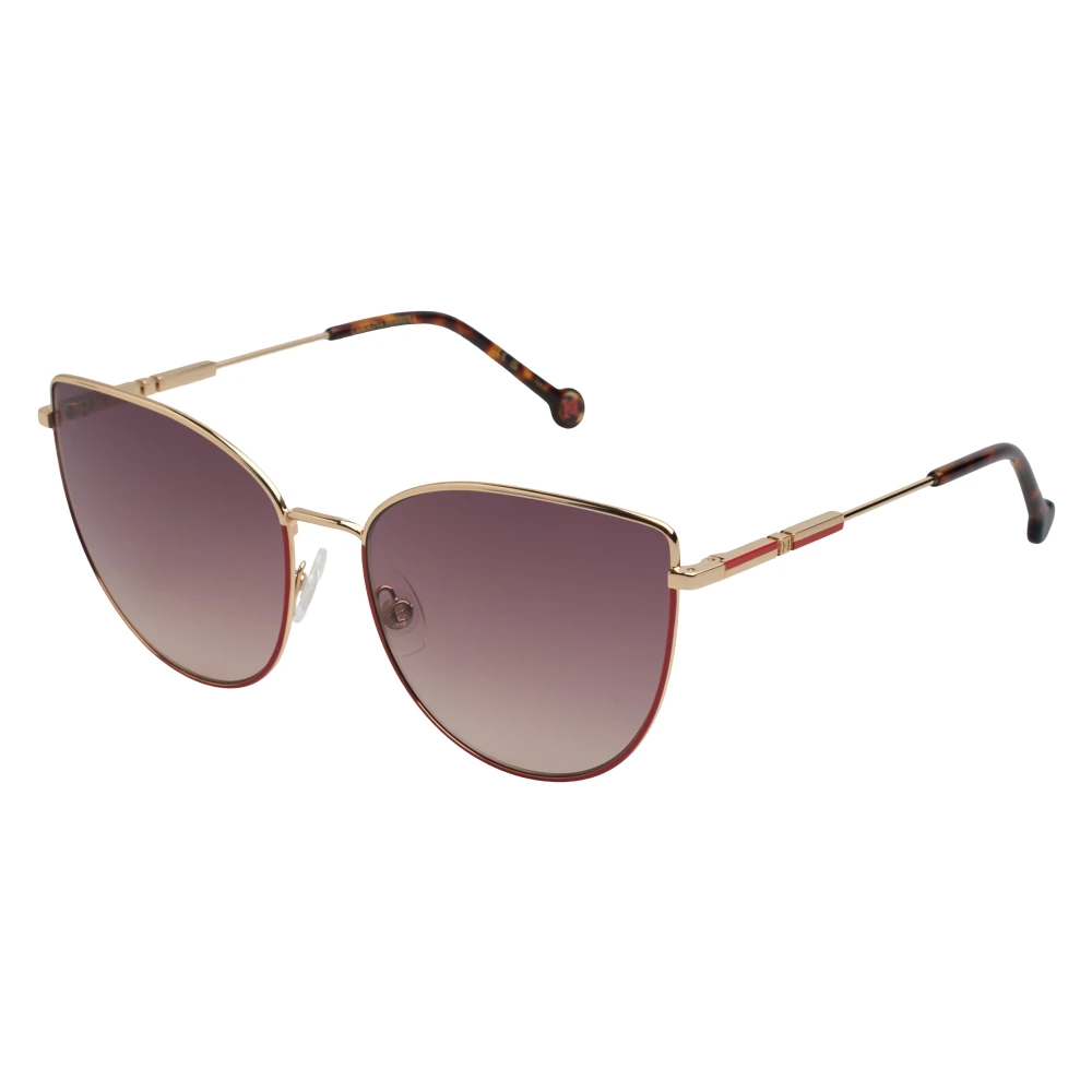 Carolina Herrera Women's Red Metal Cat-Eye Sunglasses With Uv Protection
