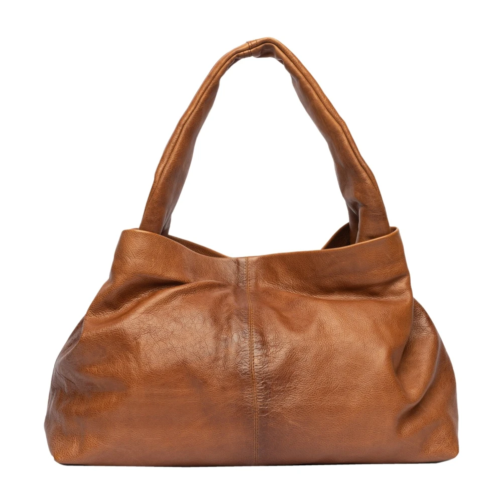 Re:designed Vintage-Look Leren Tas van Dixie Emery Big Brown Dames