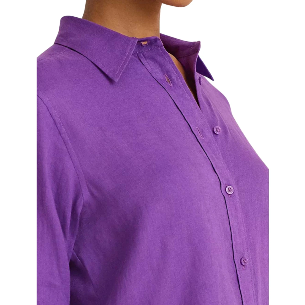Ralph Lauren Klassieke Overhemden Purple Dames
