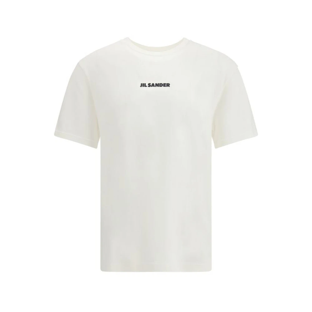 Jil Sander Men's Cream Cotton T-Shirt