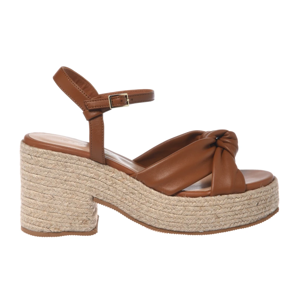 Baldinini Brown Nappa Sandal - Female - High Heel Sandals - 7 Uk - Shoes