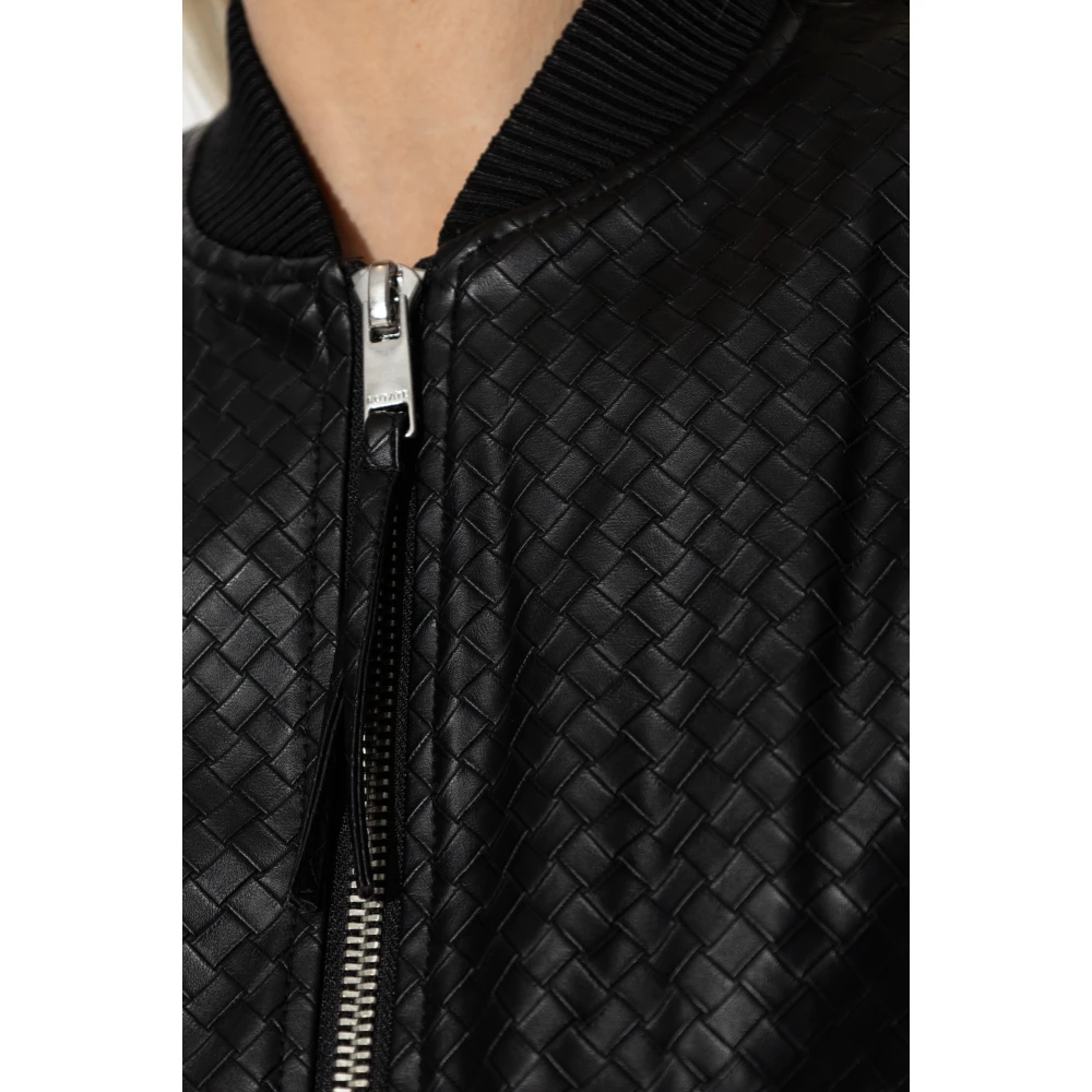 Rotate Birger Christensen Jas gemaakt van eco-leer Black Dames