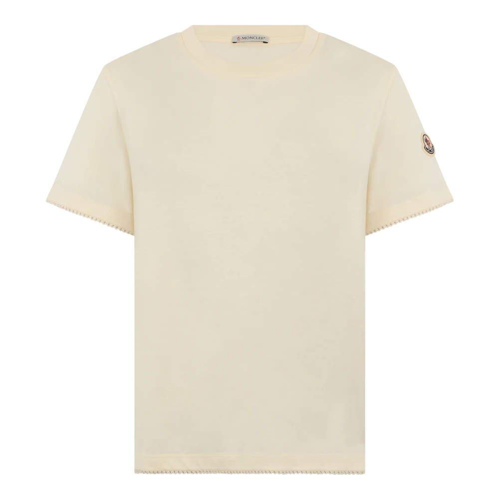 Moncler Beige T-Shirts, Female, Xs, Short-Sleeved T-Shirt