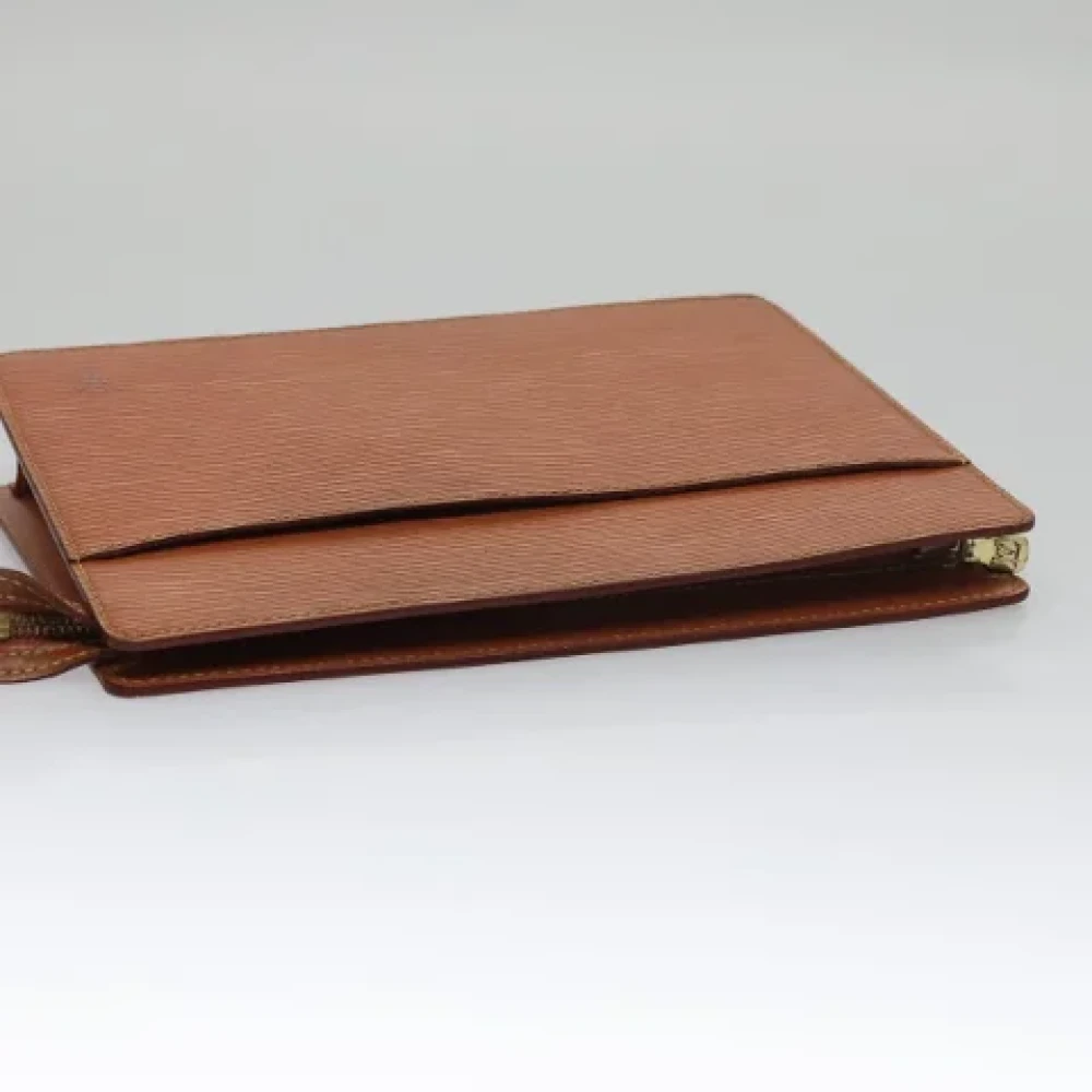 Louis Vuitton Vintage Pre-owned Leather clutches Brown Dames