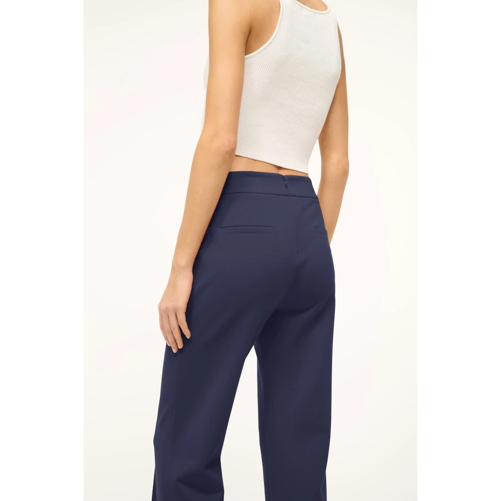 Staud Knack Gebreide Broek Blue Dames