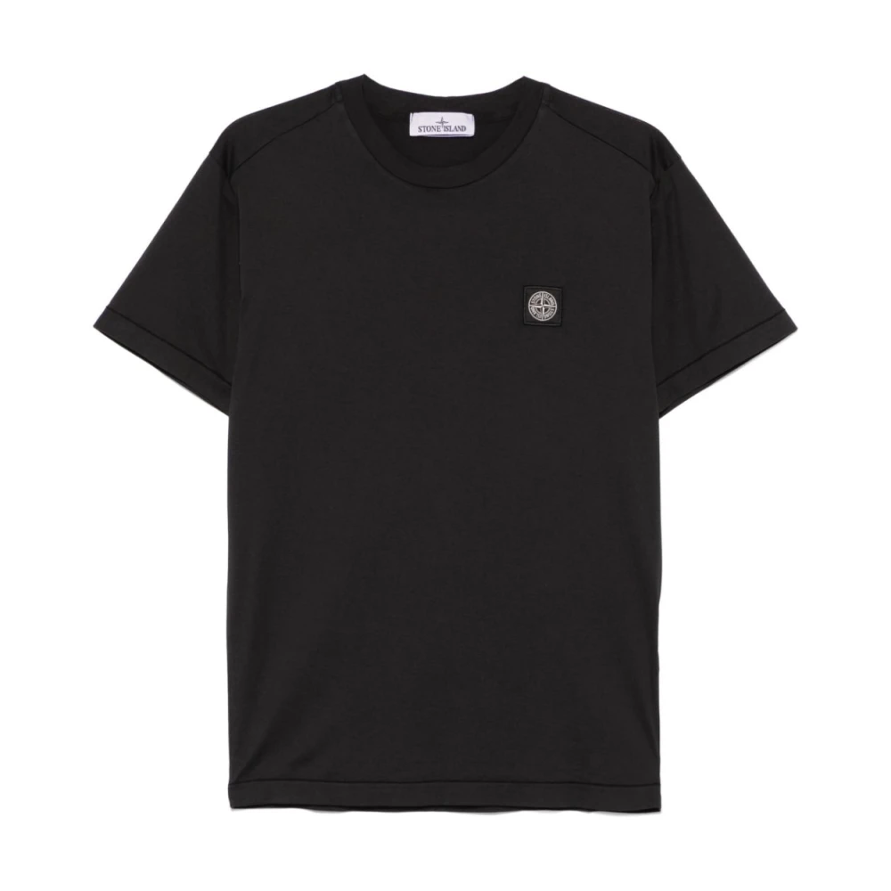 Stone Island SS T-shirt met unieke stijl Black Heren