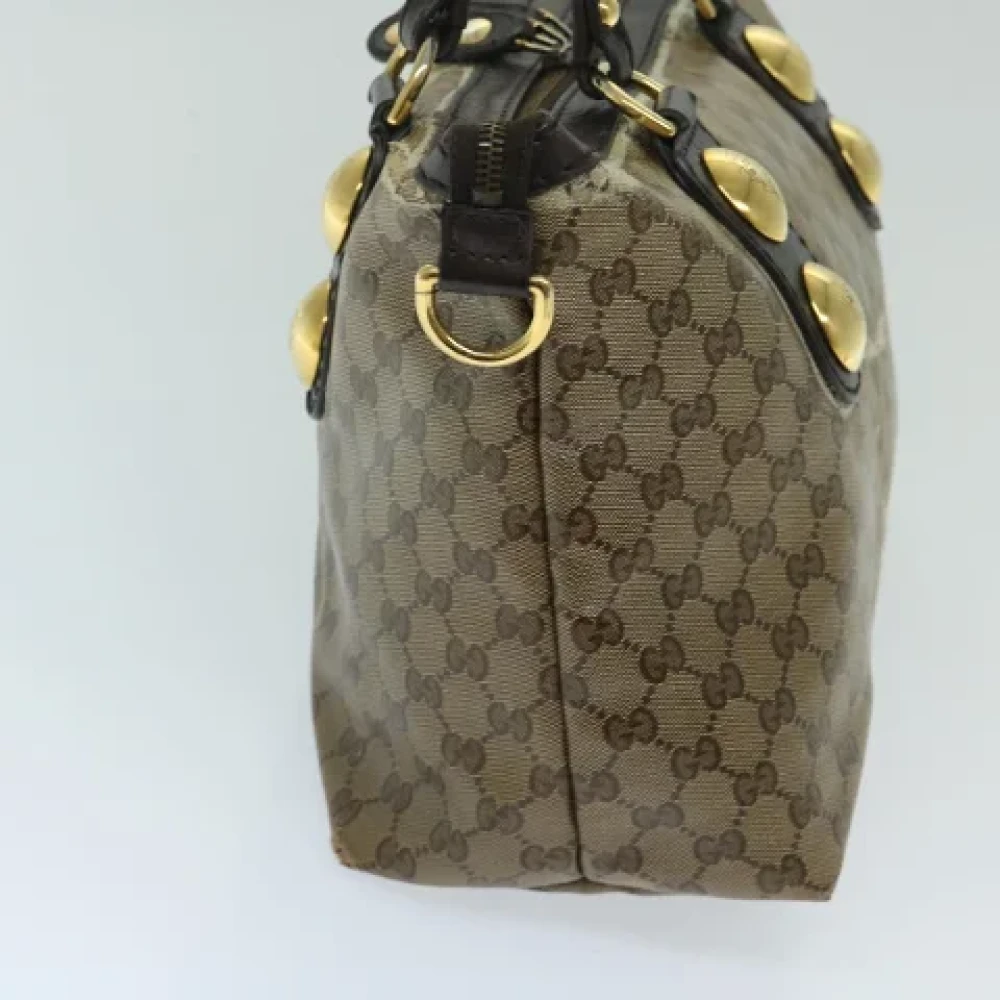 Gucci Vintage Pre-owned Coated canvas totes Beige Dames