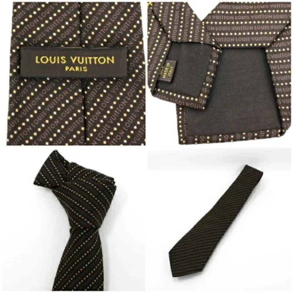 Louis Vuitton Vintage Pre-owned Silk home-office Brown Heren