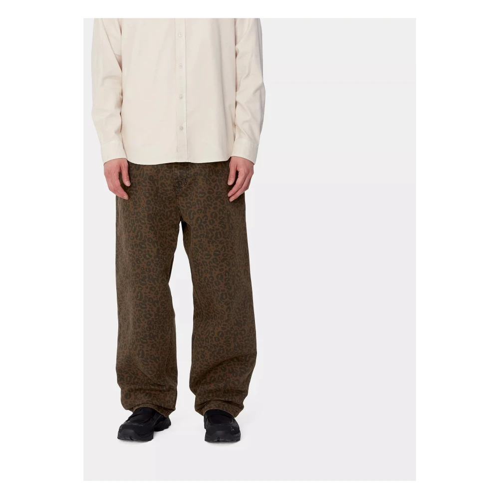 Carhartt WIP Ruimvallende werkbroek Brown Heren