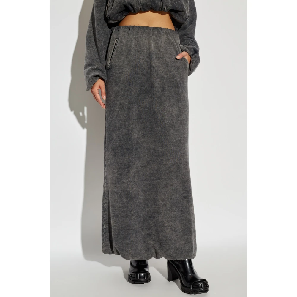 Diesel Katoenen rok O-Tulip Gray Dames