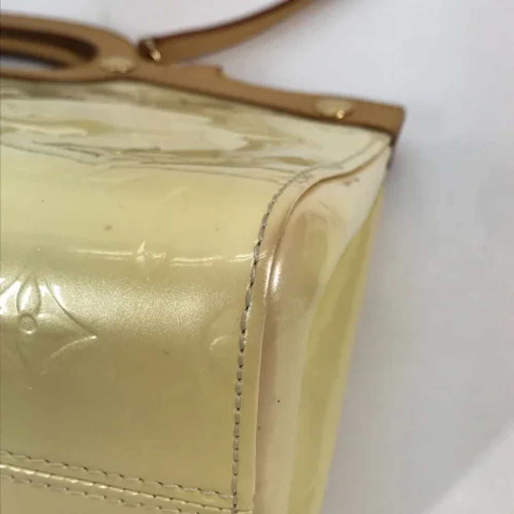 Louis Vuitton Vintage Pre-owned Cotton louis-vuitton-bags Yellow Dames