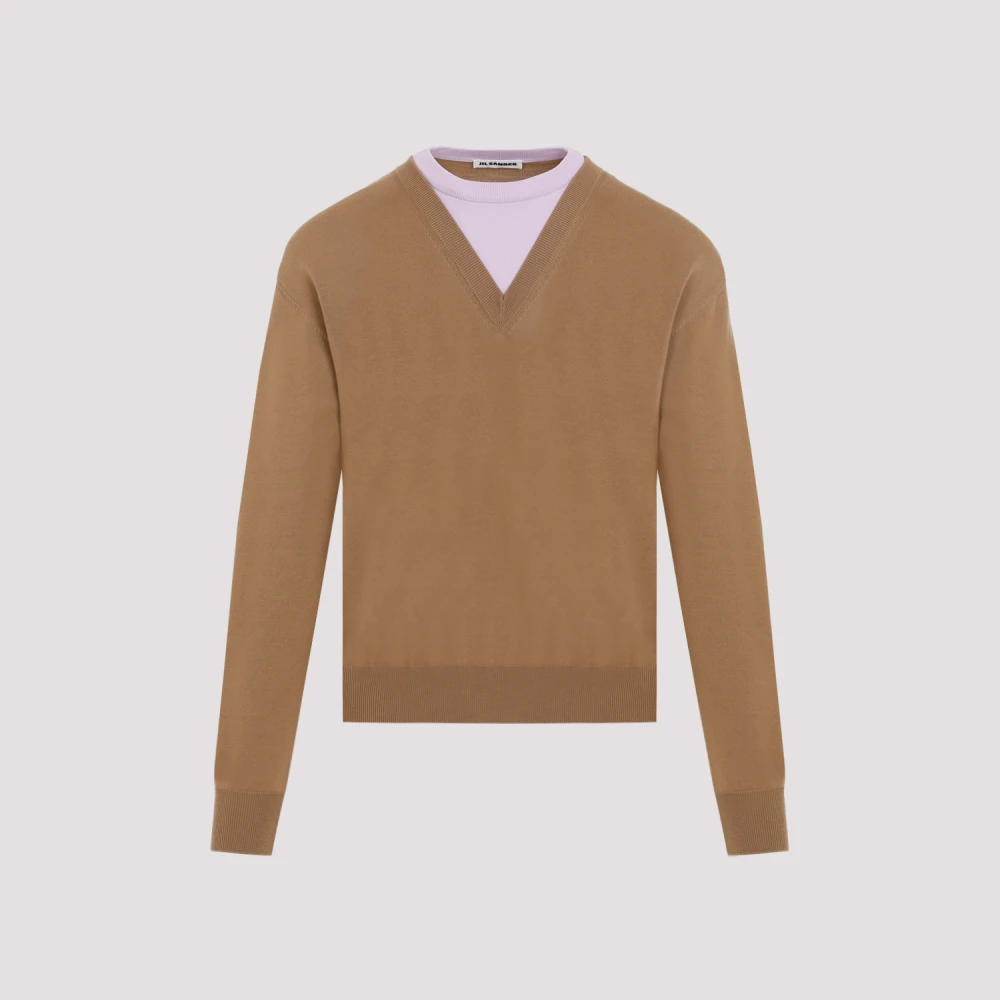 Jil Sander Walnoot Jumper Brown Heren