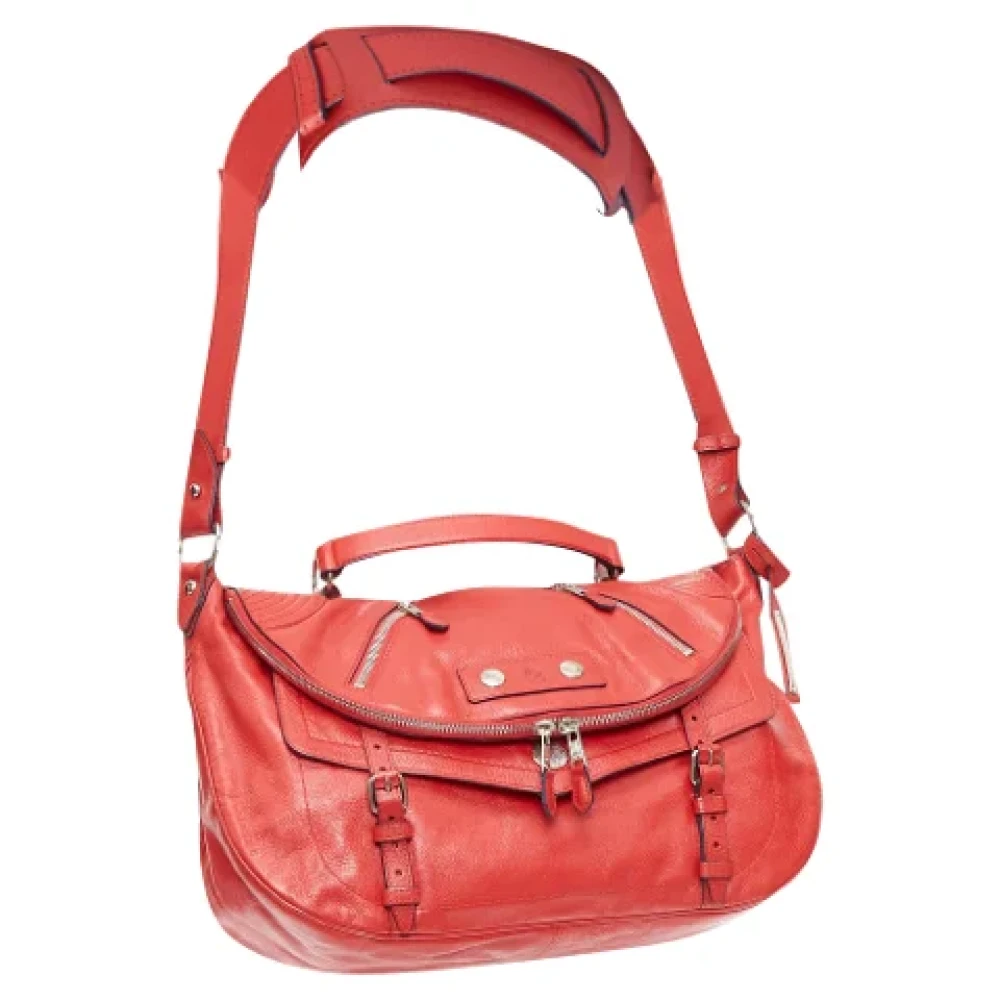 Alexander McQueen Pre-owned Leather crossbody-bags Red Dames