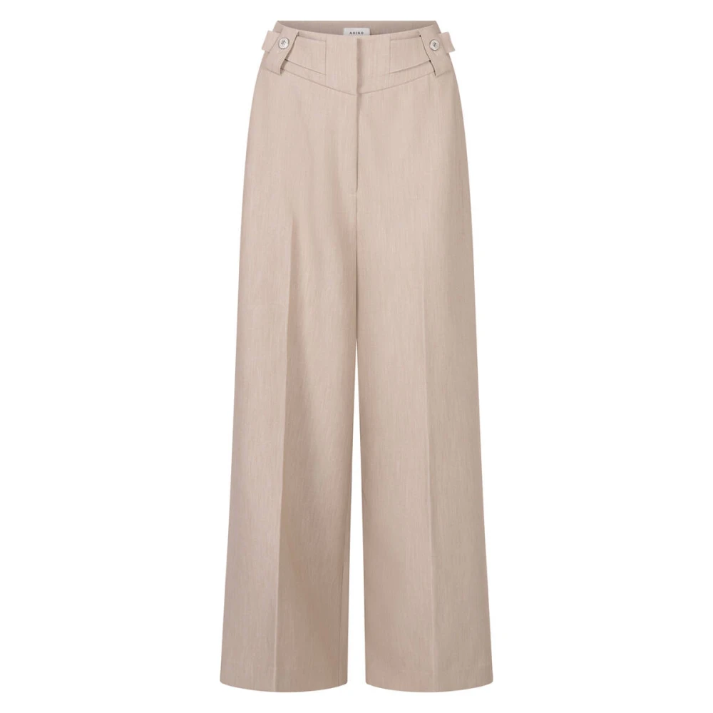 Aaiko Broek met knopen in zwart Beige Dames