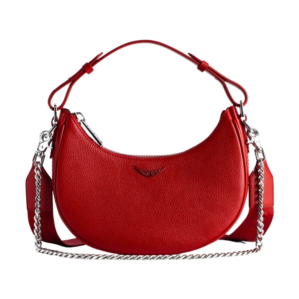 Zadig & Voltaire Rode Moonrock Power Leren Tas voor Vrouwen Red Dames