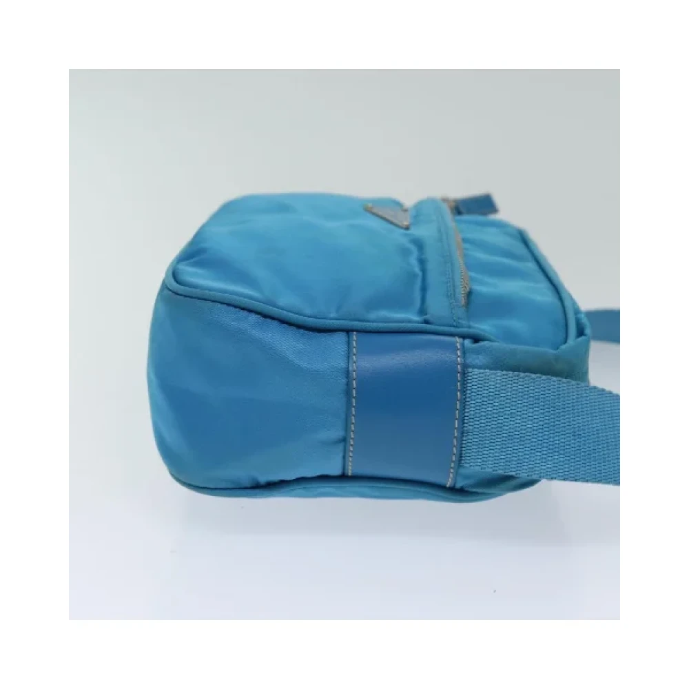 Prada Vintage Pre-owned Nylon prada-bags Blue Dames