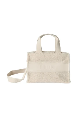 Quiltad Ribbad Sammet Tote Bag