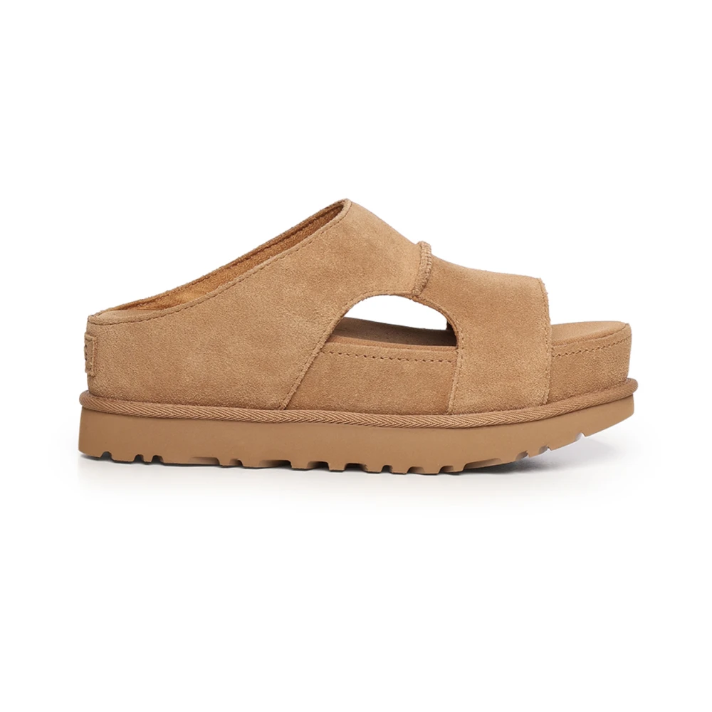 Ugg Women's Brown Sliders, 7 Uk, Goldenstar Hi Cutout Slide