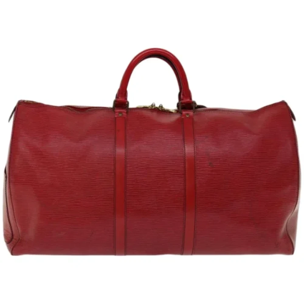 Louis Vuitton Vintage Pre-owned Leather travel-bags Red Dames