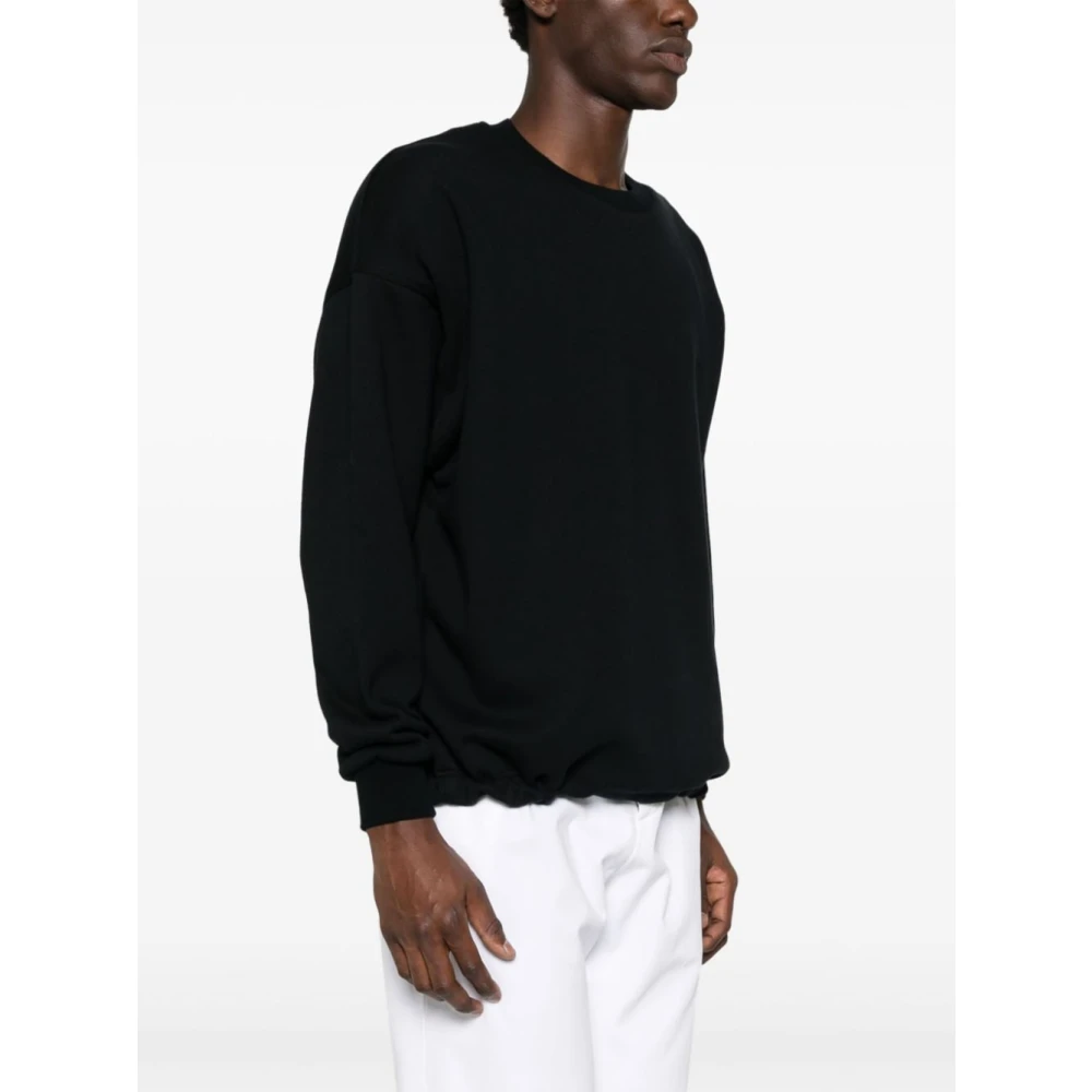 Ermenegildo Zegna Zwarte Sweater met Logo Borduursel Black Heren