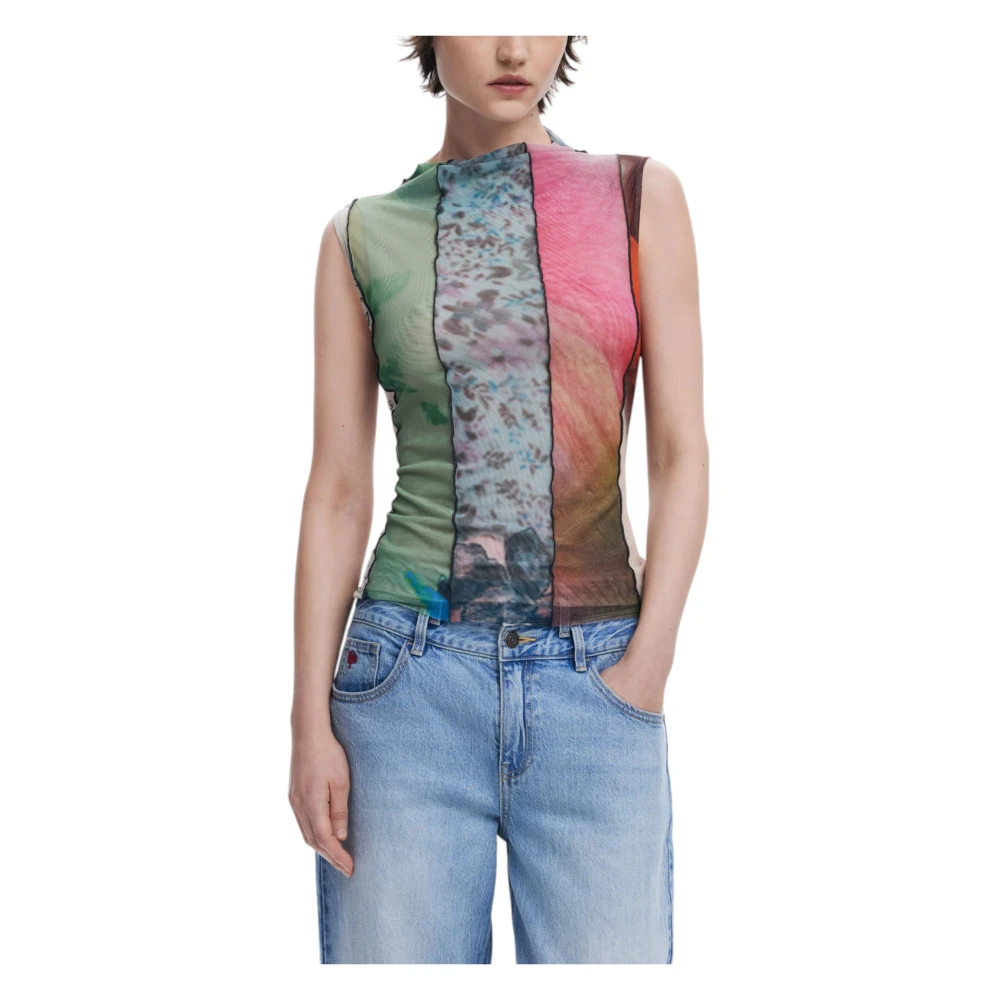 Desigual Mujer Multicolor Camisetas, : Mediano
