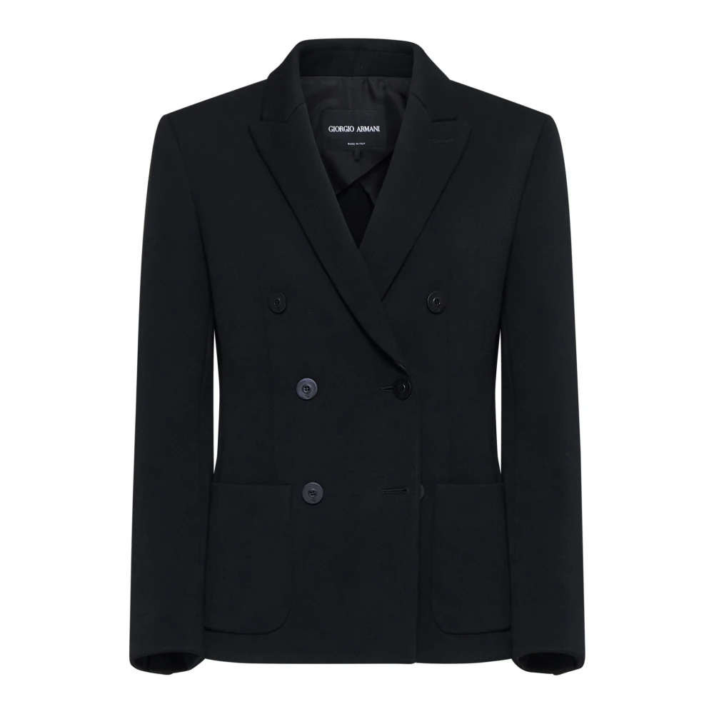 Giorgio Armani Stijlvolle Herenjassen Black Dames