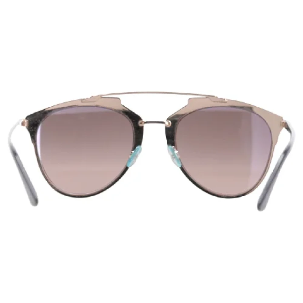 Dior Vintage Pre-owned Metal sunglasses Yellow Dames