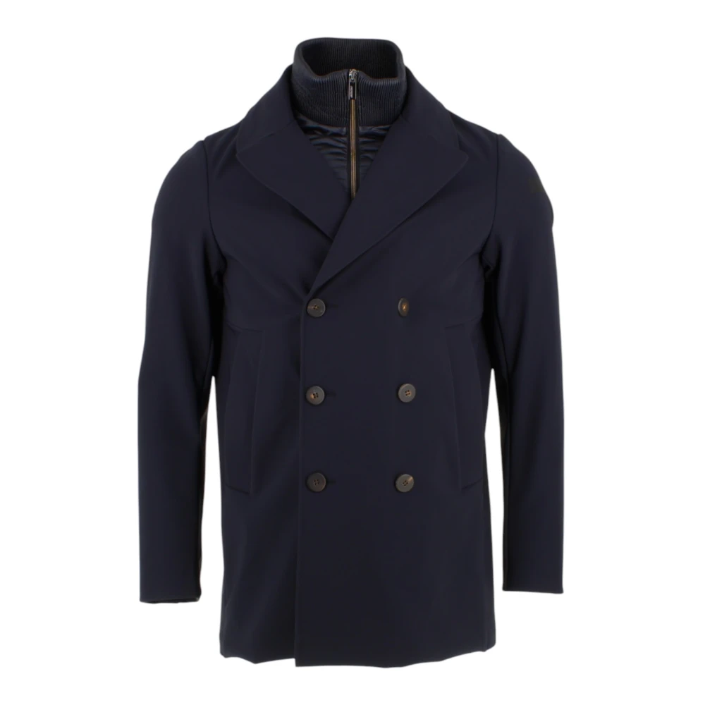 RRD Blauwe Winter Thermo Peacoat Jas Blue Heren