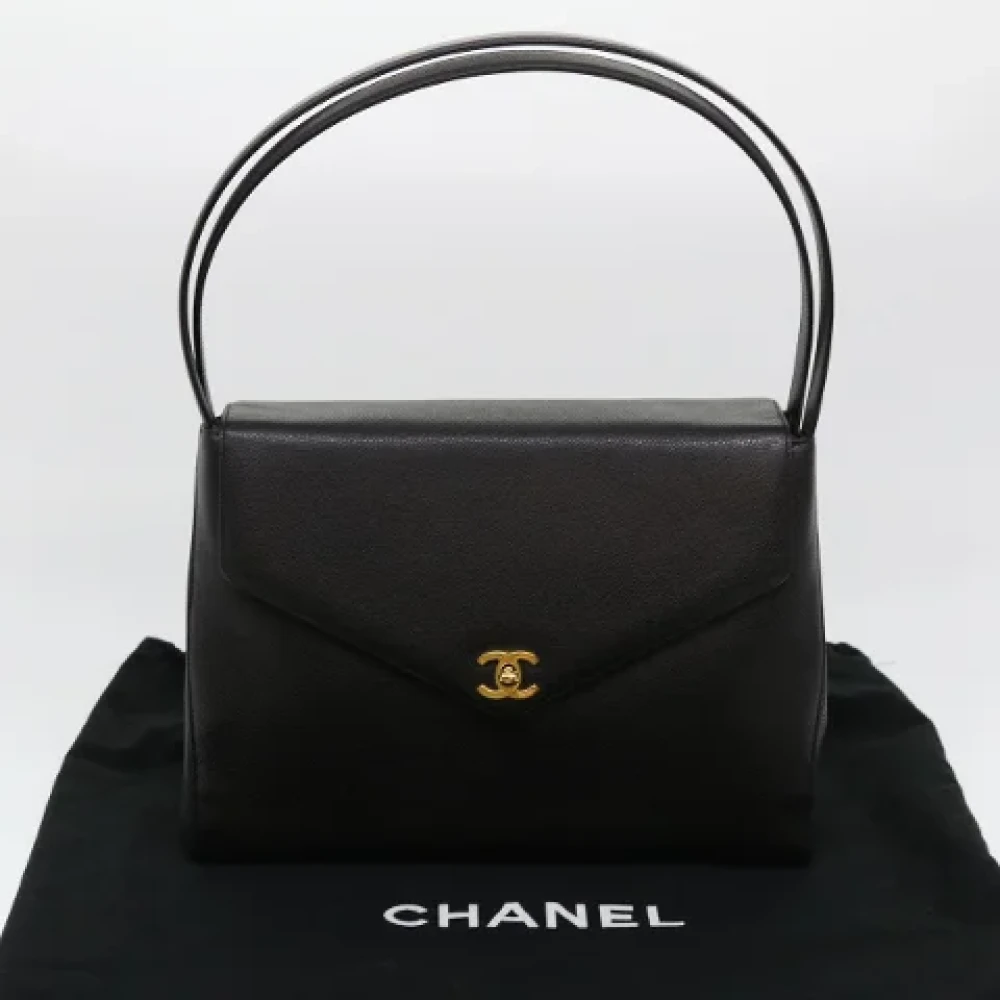 Chanel Vintage Pre-owned Leather chanel-bags Black Dames