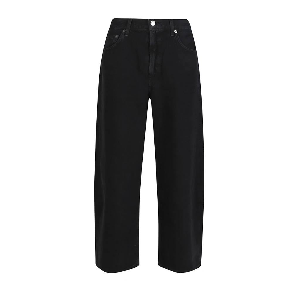 Agolde Women's Black Wide Jeans, W24, Wide Jeans