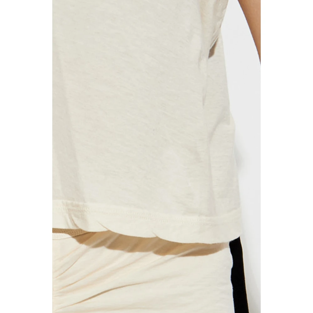 Rick Owens Kort T-shirt Beige Dames