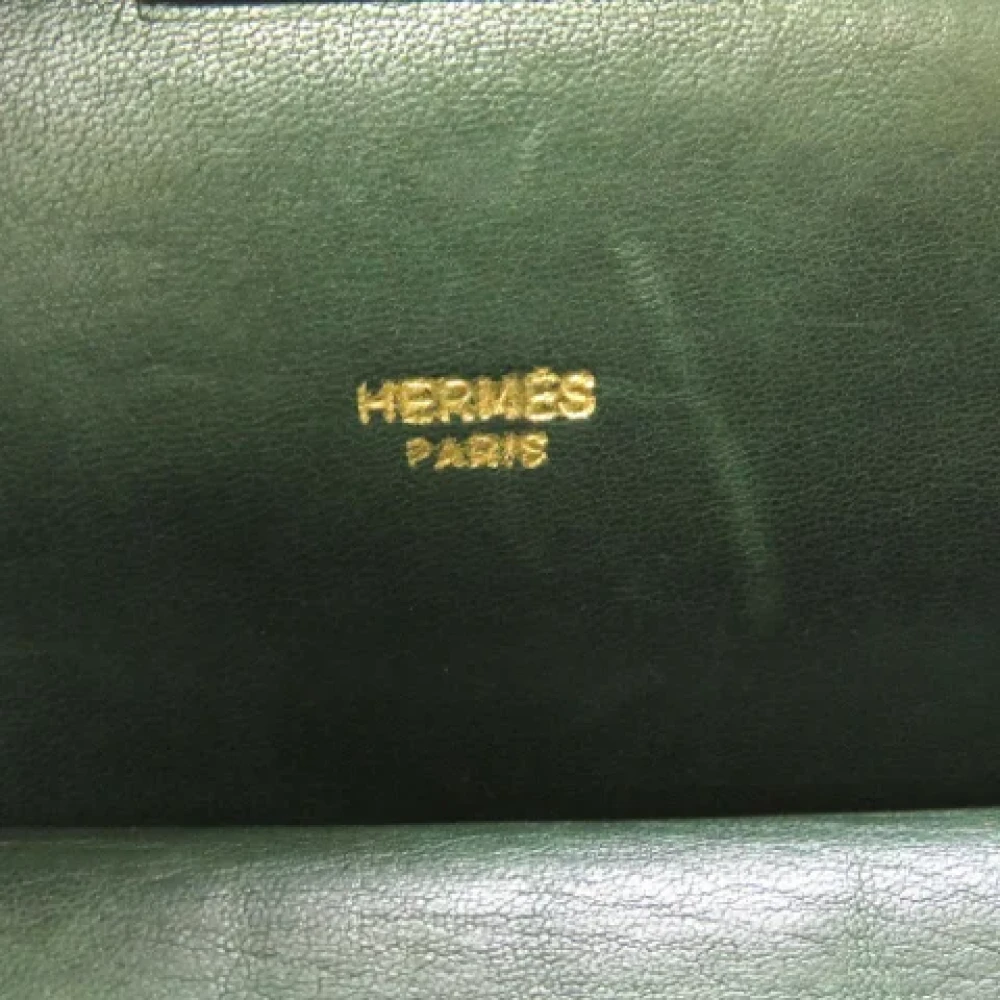 Hermès Vintage Pre-owned Fabric handbags Green Dames