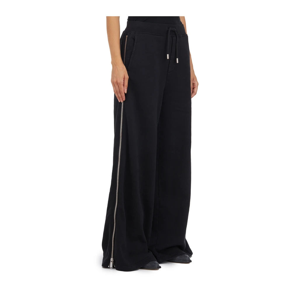 Dsquared2 Wijde Pijp Ritsbroek Black Dames