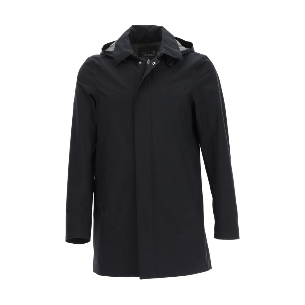 Herno Men's Black Detachable Laminar Hoodie - Parkas - Xl - Coats