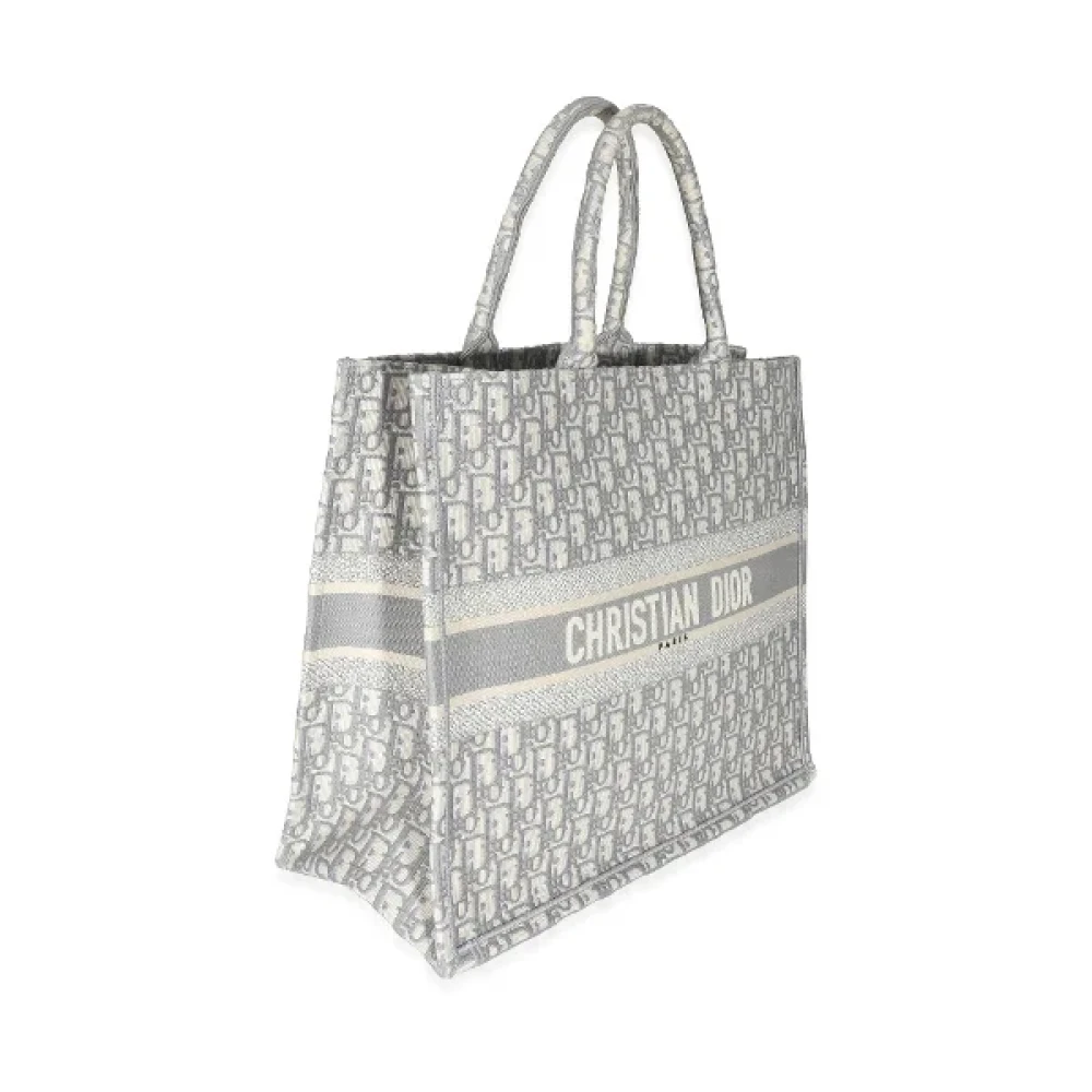 Dior Vintage Pre-owned Canvas handbags Beige Dames