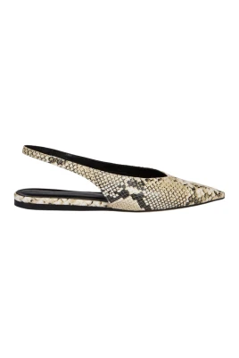 Python Effect Ballerina Flats