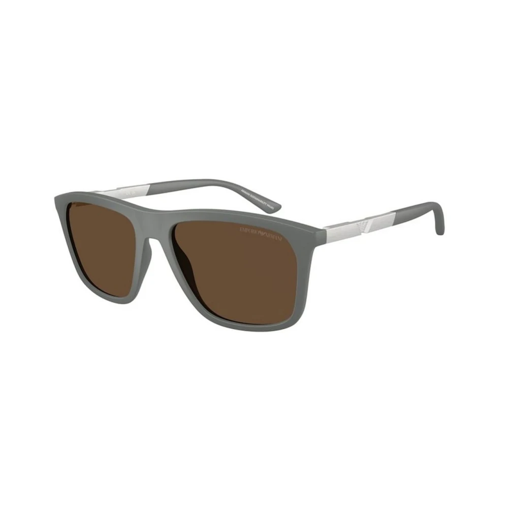 Emporio Armani Lunettes Authentiques Avec Qualité Premium Unisex Accessoires Gris 57 Mm