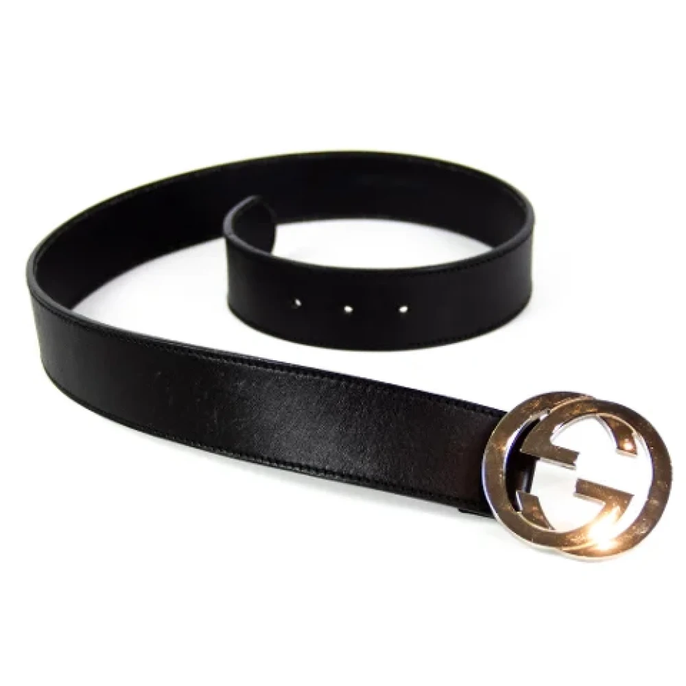 Gucci Vintage Pre-owned Leather belts Black Dames