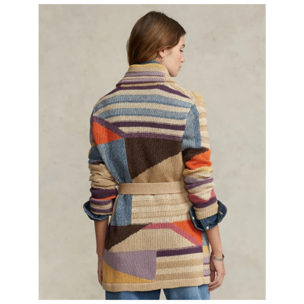 Polo Ralph Lauren Geometrisch Motief Cardigan Multicolor Dames