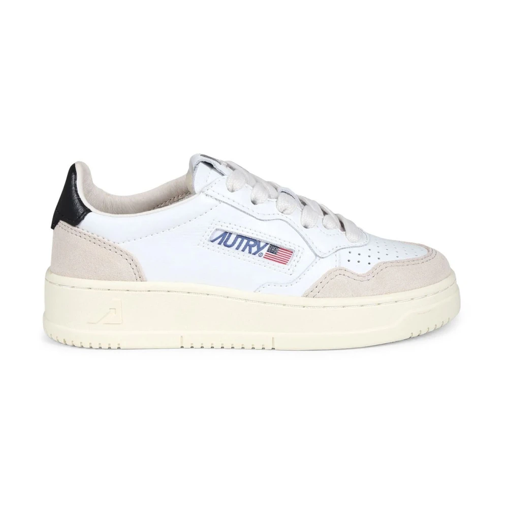 Autry Vita Läder Sneakers Snörning Design White, Pojke