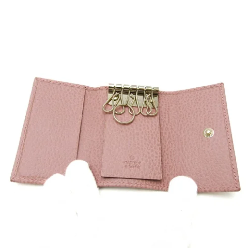 Gucci Vintage Pre-owned Leather key-holders Pink Dames