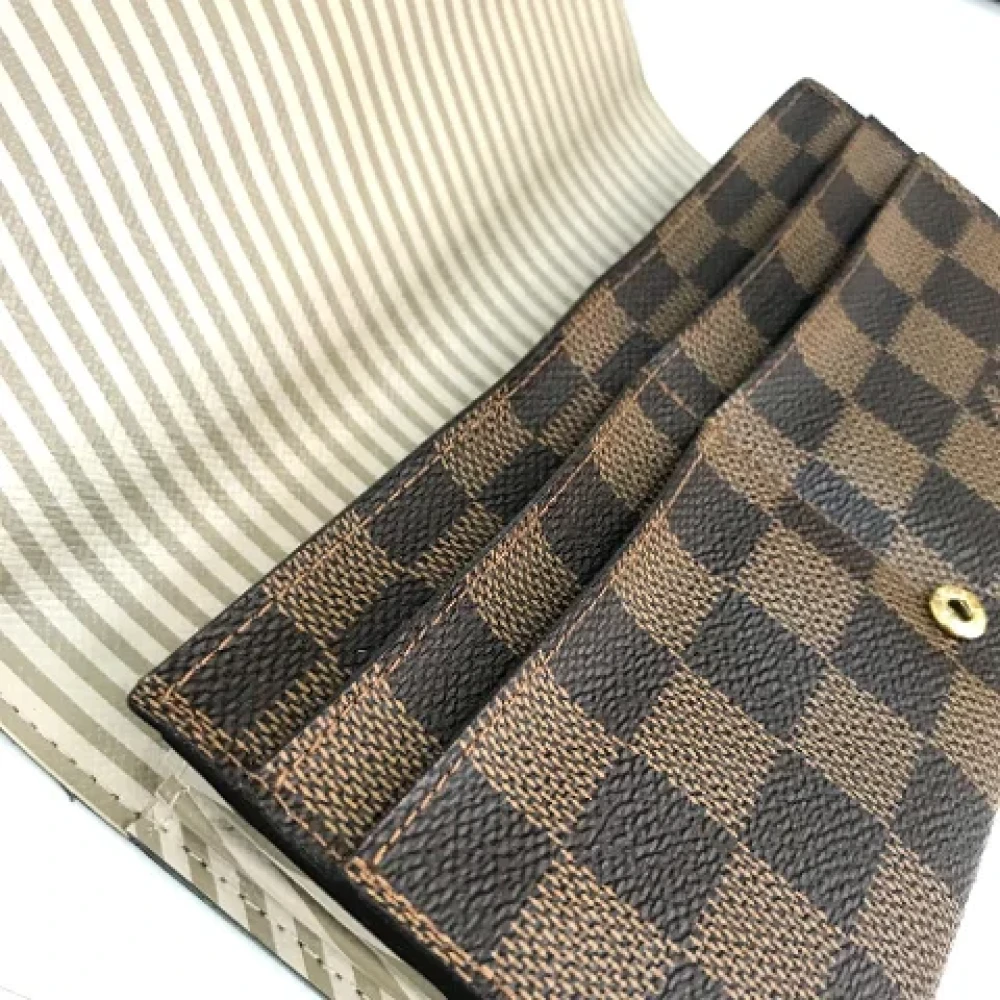 Louis Vuitton Vintage Pre-owned Canvas wallets Brown Dames