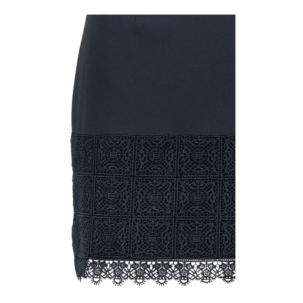 Elisabetta Franchi Minirok met Kant Black Dames